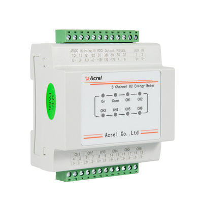 Acrel AMC16-CETT DC Multi-circuit Din Rail Energy Meter For Base Station And 5G Tower Six Circuits Measuring
