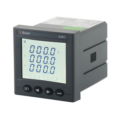 Acrel AMC72L-AV Single Phase Output Current 4-20mA With LCD Display Energy Measuring And Monitoring RS485 Communication